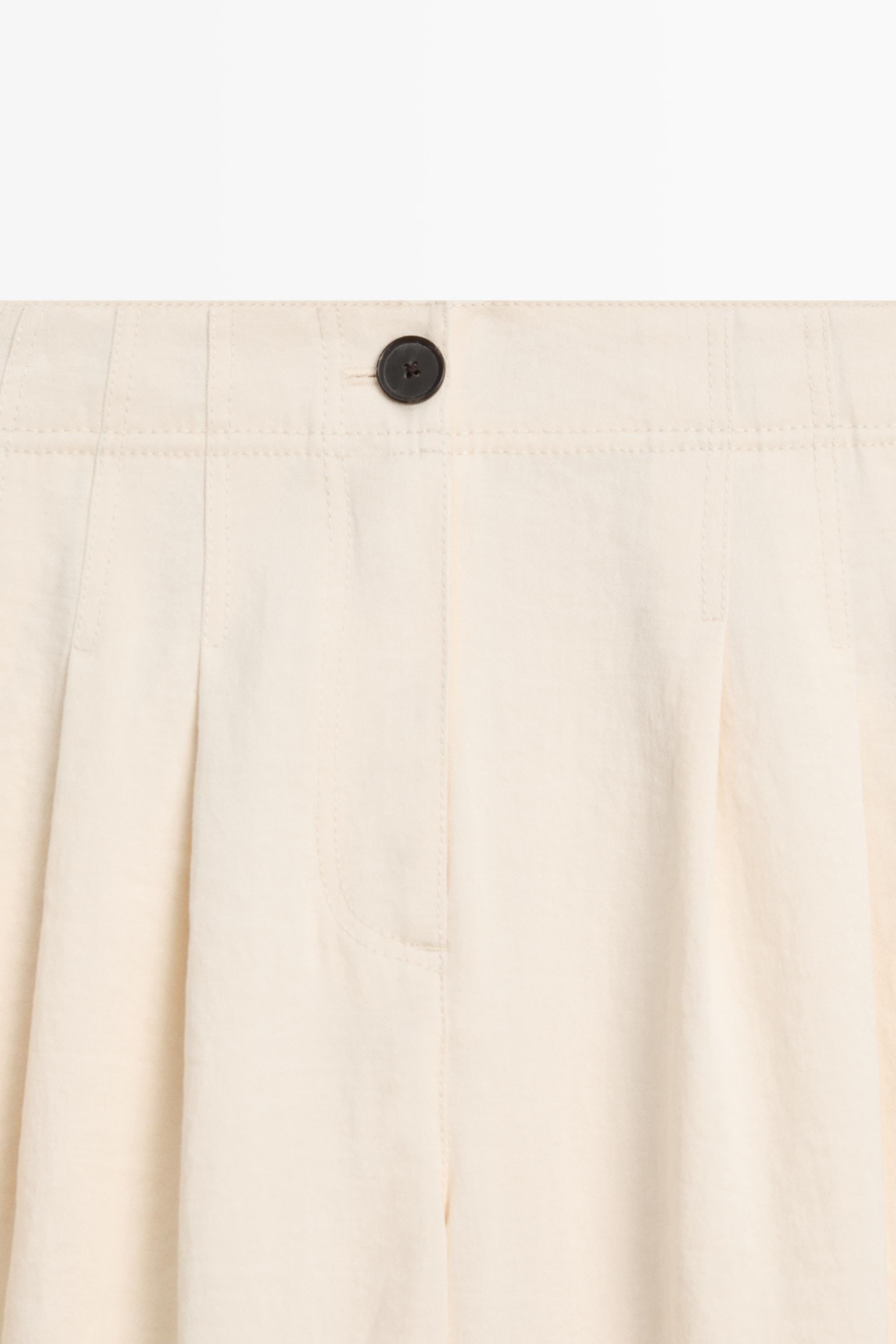 Wide-leg cropped pants